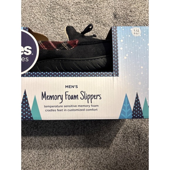 Totes Toastie‎ Slipper Men Temperature Sensitive Memory Foam Closed Back L 9-10 - Picture 2 of 4